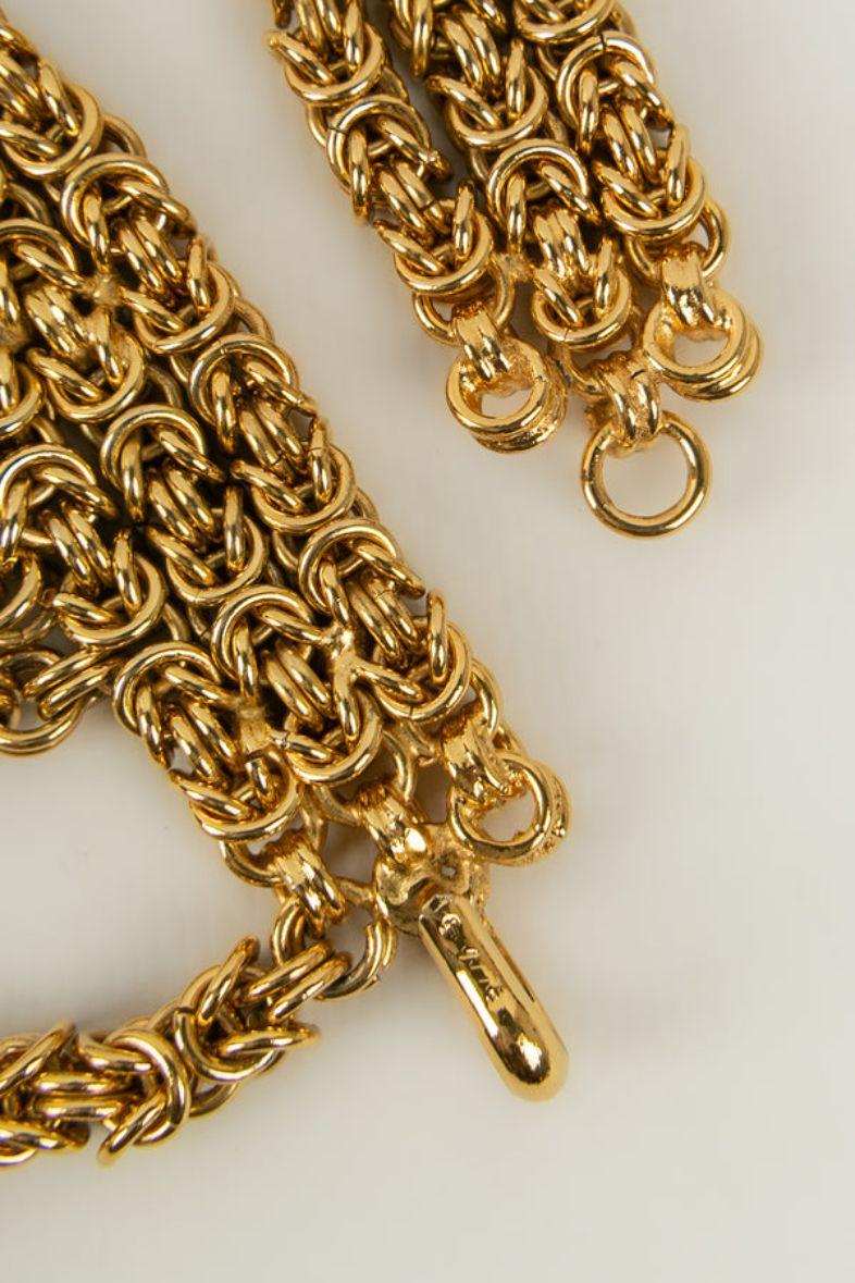 Chanel Gold Metal and CC Charm Belt 2