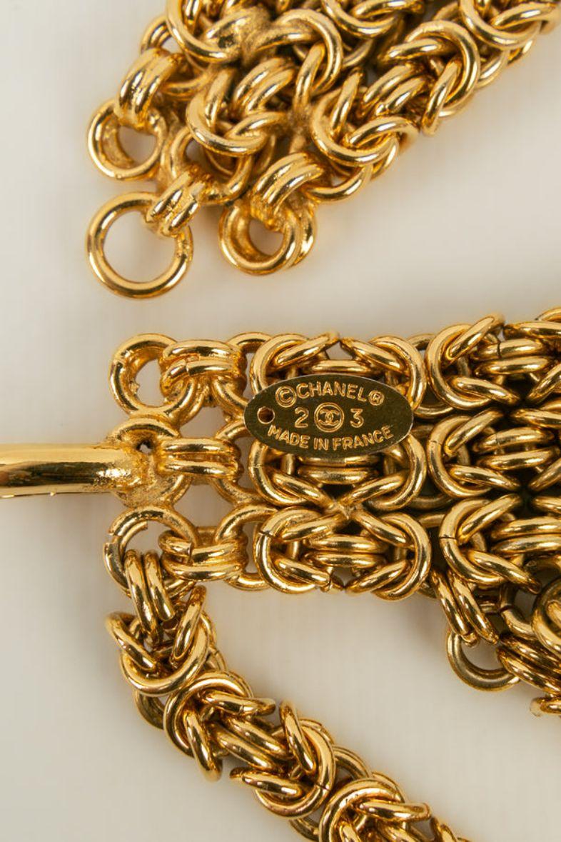 Chanel Gold Metal and CC Charm Belt 3