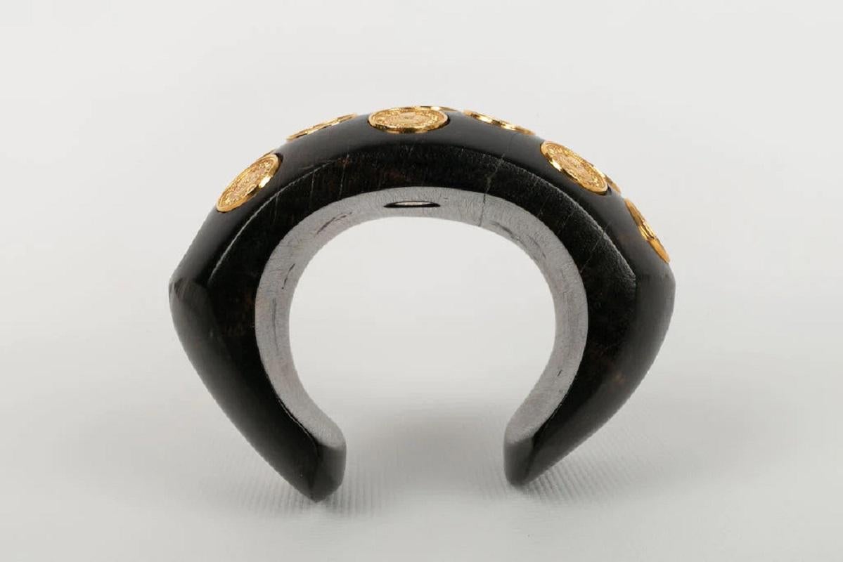Chanel Gold Metal Bracelet, Circa 1990 For Sale 1