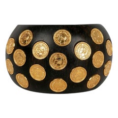 Vintage Chanel Gold Metal Bracelet, Circa 1990