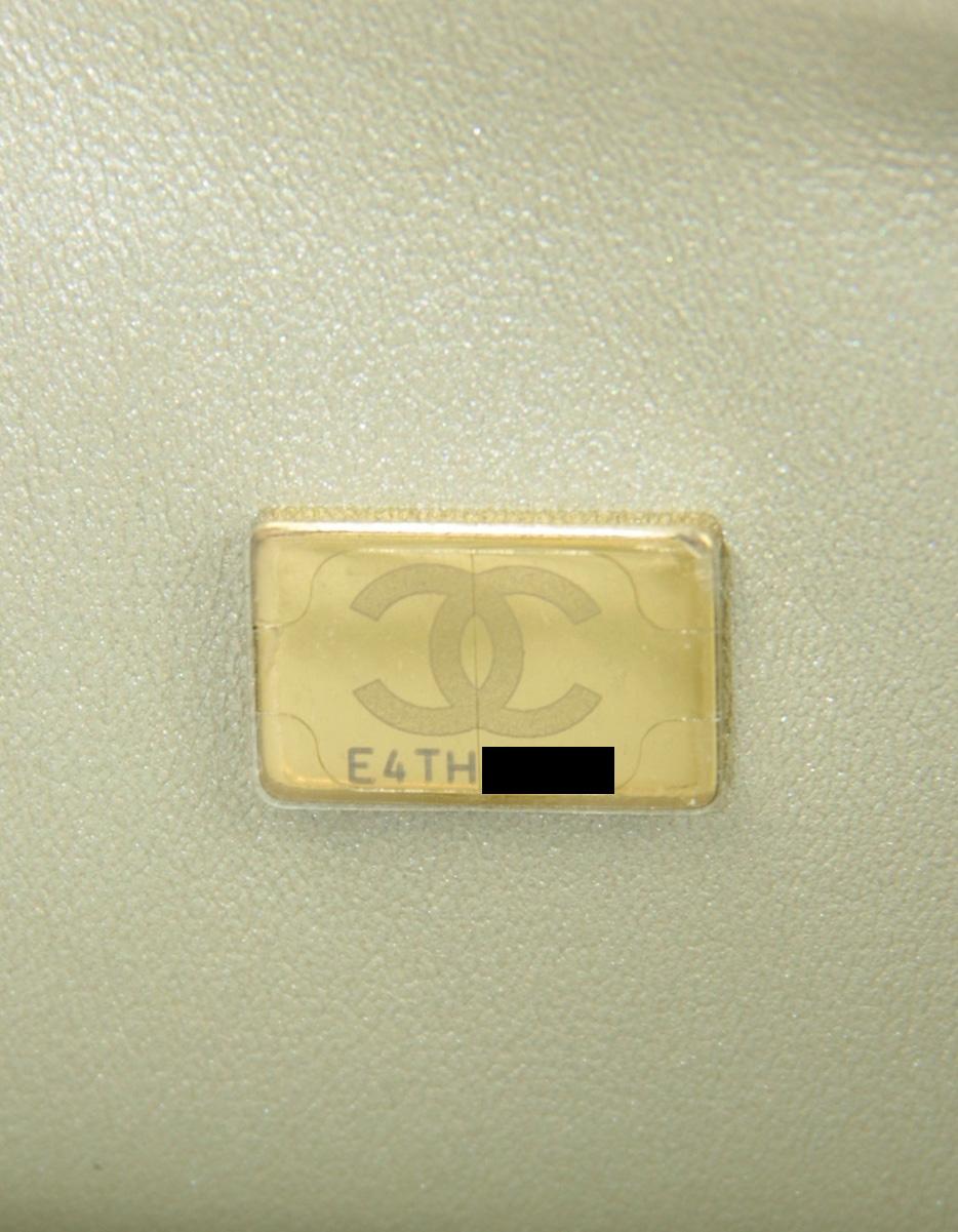 Chanel Gold Metallic Lambskin Leather 10