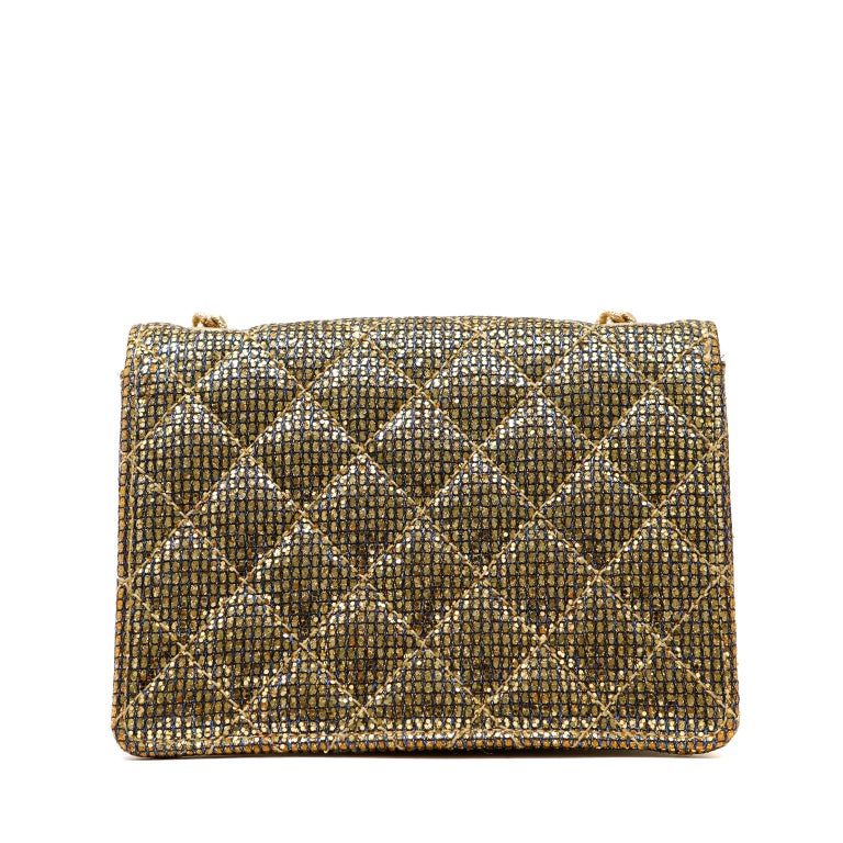 Brown Chanel Gold Mini Reissue Runway Flap Bag For Sale