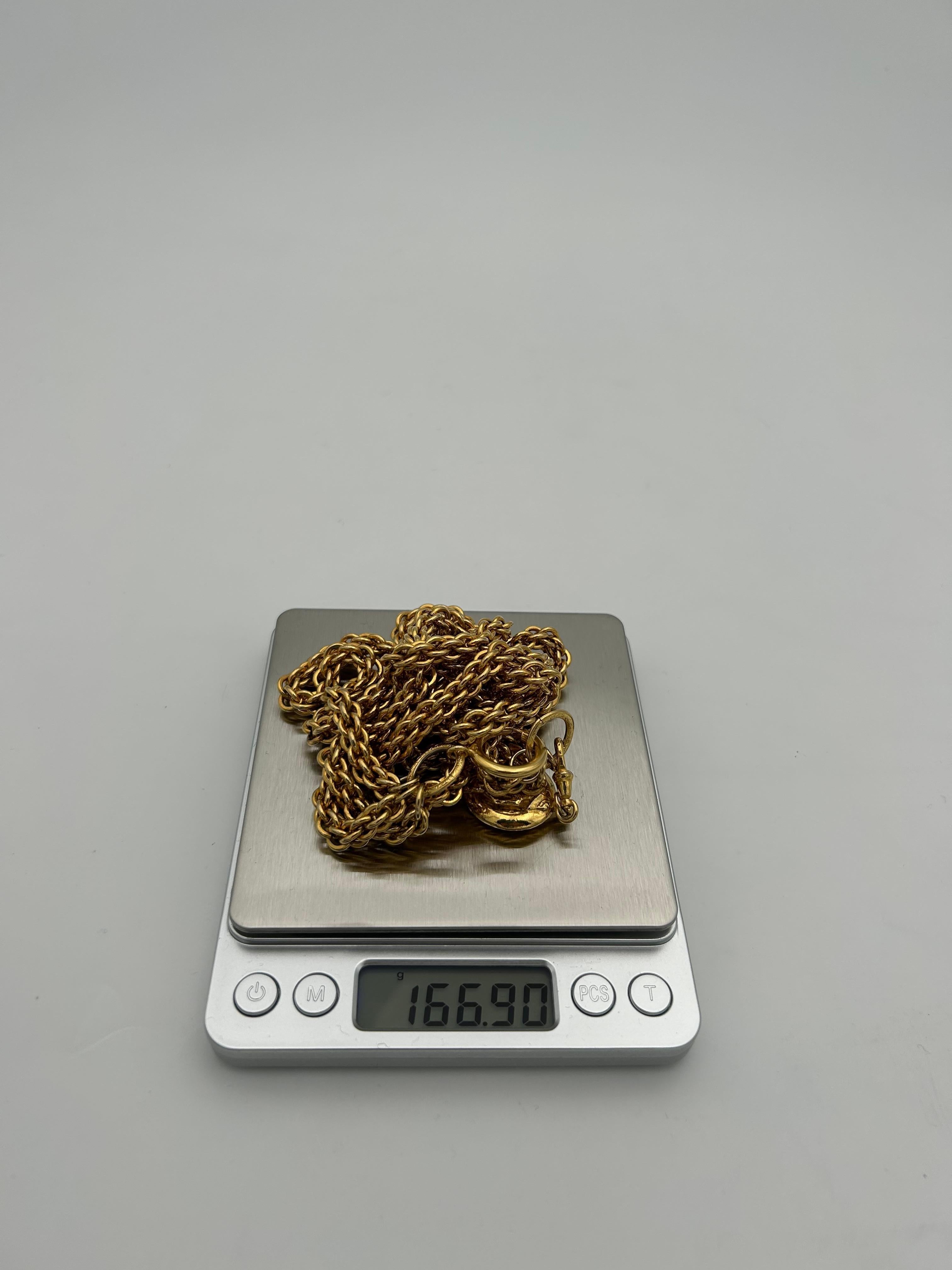Chanel Gold-Plated Multi-Layer Necklace For Sale 5