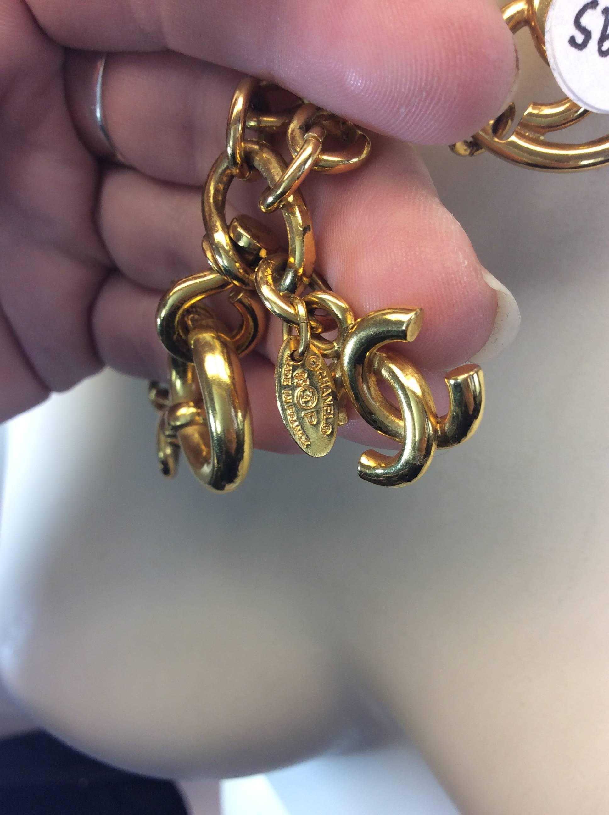 Chanel Gold Necklace For Sale 1
