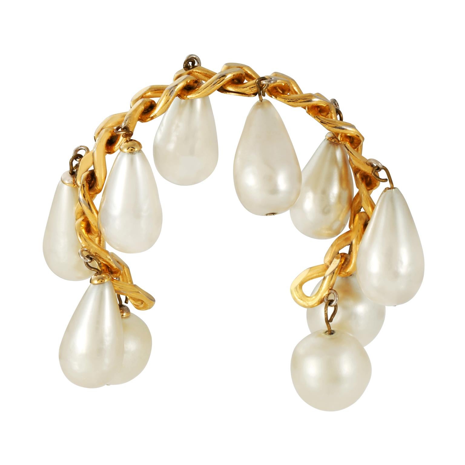 chanel pearl cuff