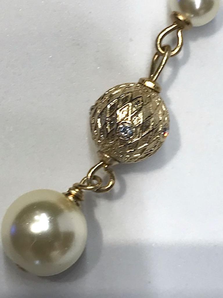 Chanel Gold & Pearl Tassel Pendant Necklace, 2019 Cruise Collection 6
