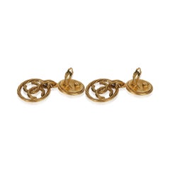 Chanel Gold-Plated  1993 CC Drop Earrings