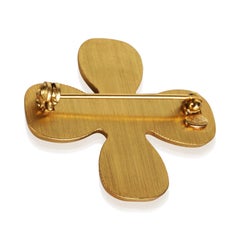 Broche Chanel « Croix CC » plaquée or, 2002