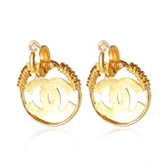 Chanel Gold-Plated 2004 CC Earrings