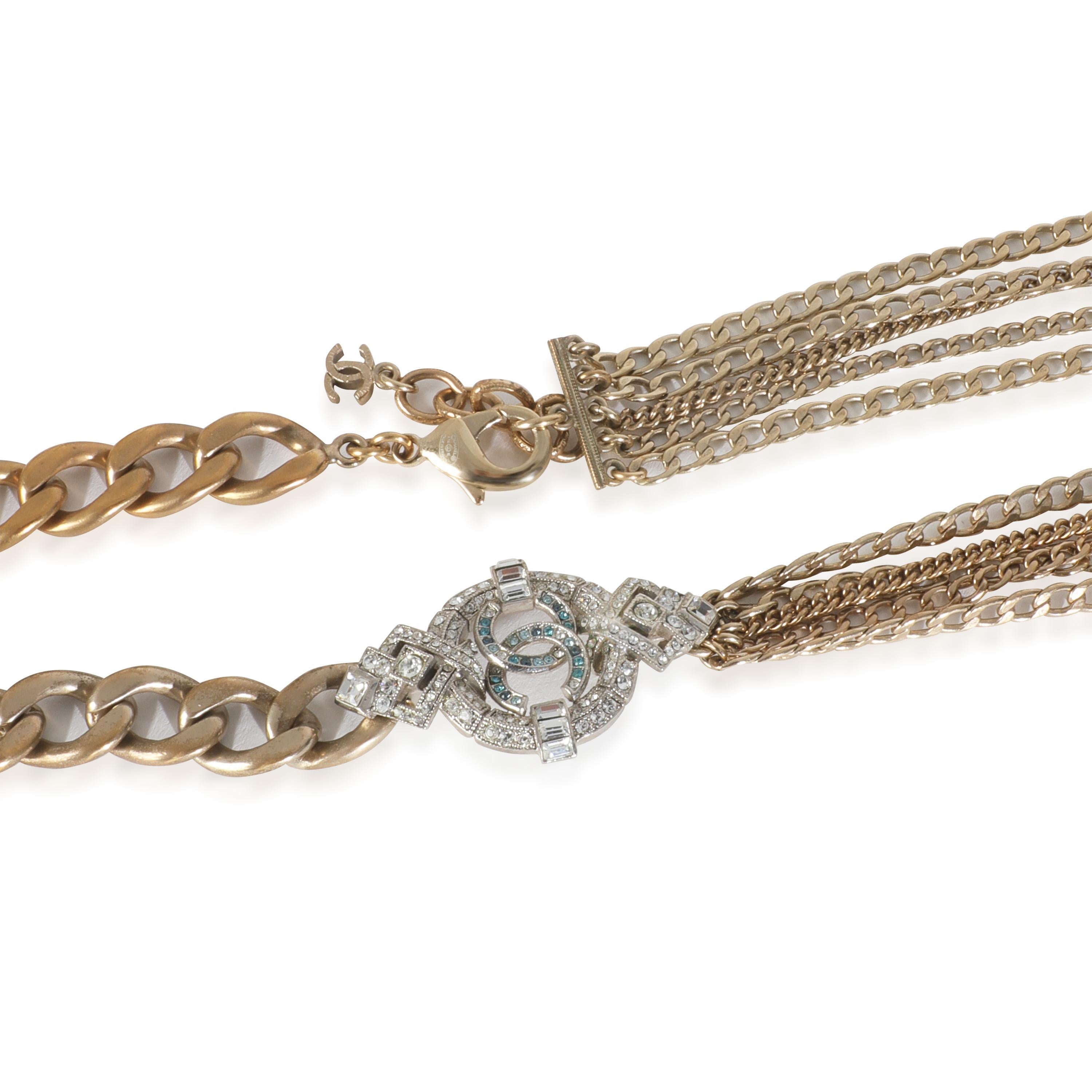 Chanel plaqué or  Collier multibrins 2016 Bon état - En vente à New York, NY