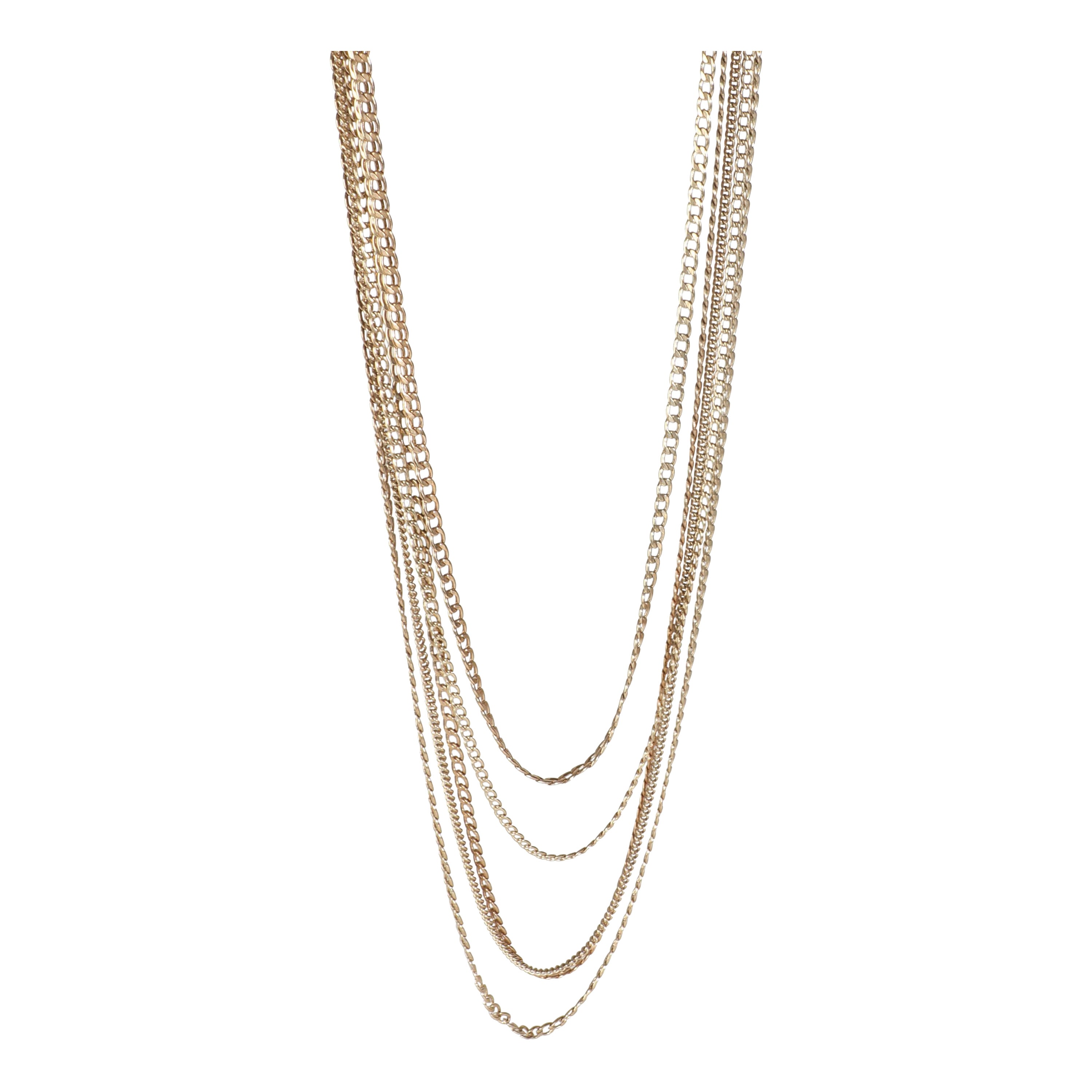 Chanel plaqué or  Collier multibrins 2016 en vente