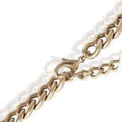 Chanel Gold-Plated  2021 Strass Logo Belt