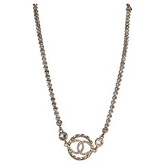 Chanel Gold-Plated  2023 CC Choker Necklace