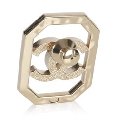 Chanel Gold-Plated  2023 Faux Pearl & Strass CC Brooch