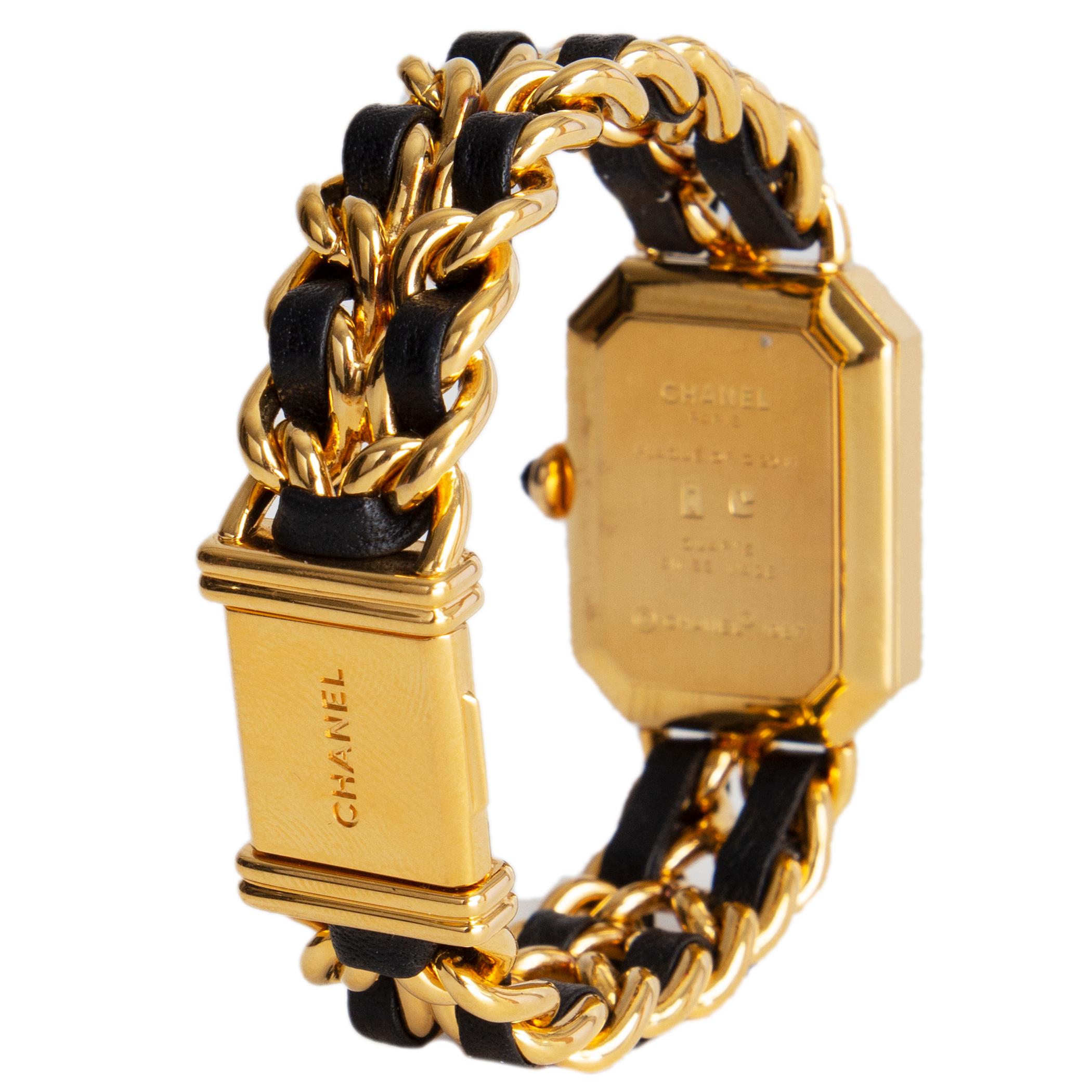 Chanel gold-plated and black PREMIERE Chain Watch at 1stDibs | chanel ...