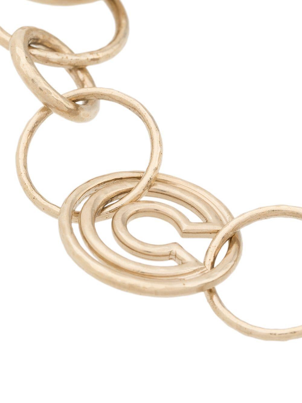 Chanel Vergoldete Kette Halskette im Zustand „Gut“ in London, GB