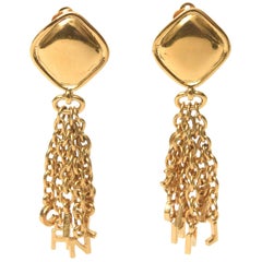 Vintage Chanel Dangle Earrings 98 For At 1stdibs