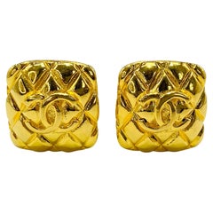 Chanel Gold Plated Earrings Vintage, 1990s