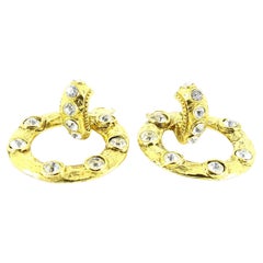 Boucles d'oreilles en plaqué or de Chanel