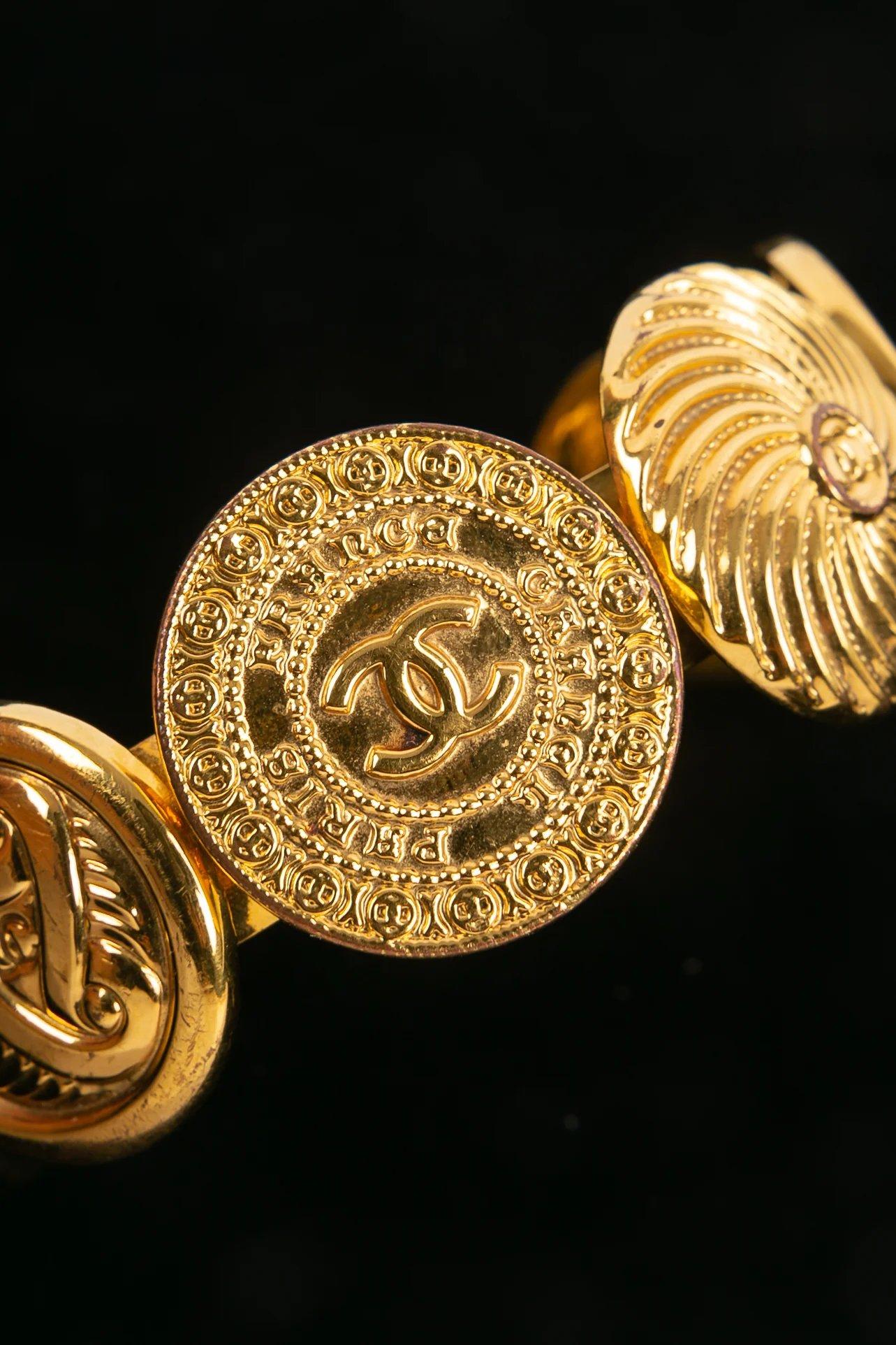 Chanel Vergoldetes Metallarmband 1