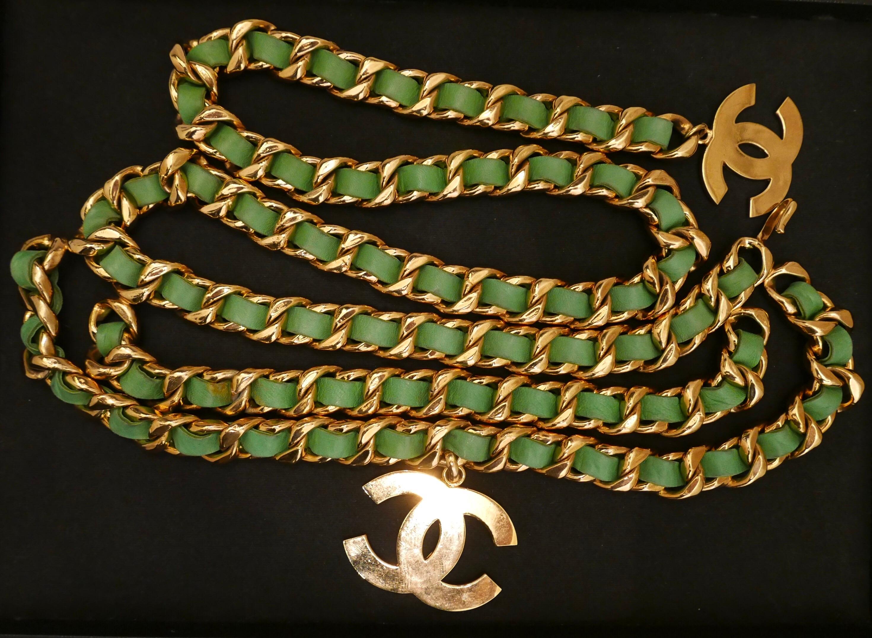 belt green necklaces