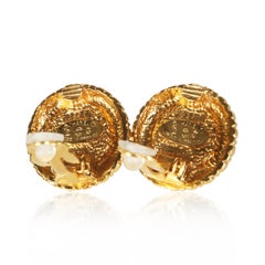 Chanel Gold-Plated Vintage 1990s Gripoix Earrings