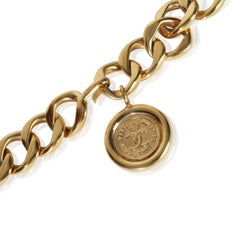 Chanel Gold-Plated Vintage 1990s Medallion Link Belt