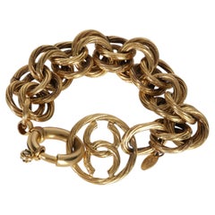 Chanel Gold-Plated  Vintage 1993 CC Bracelet