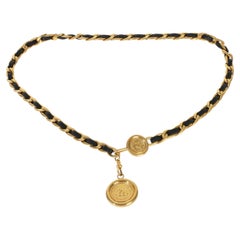 Chanel - Ceinture à maillons en chaîne vintage plaquée or