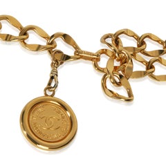 Chanel plaqué or  Ceinture à maillons en médaillon Vintage A Link