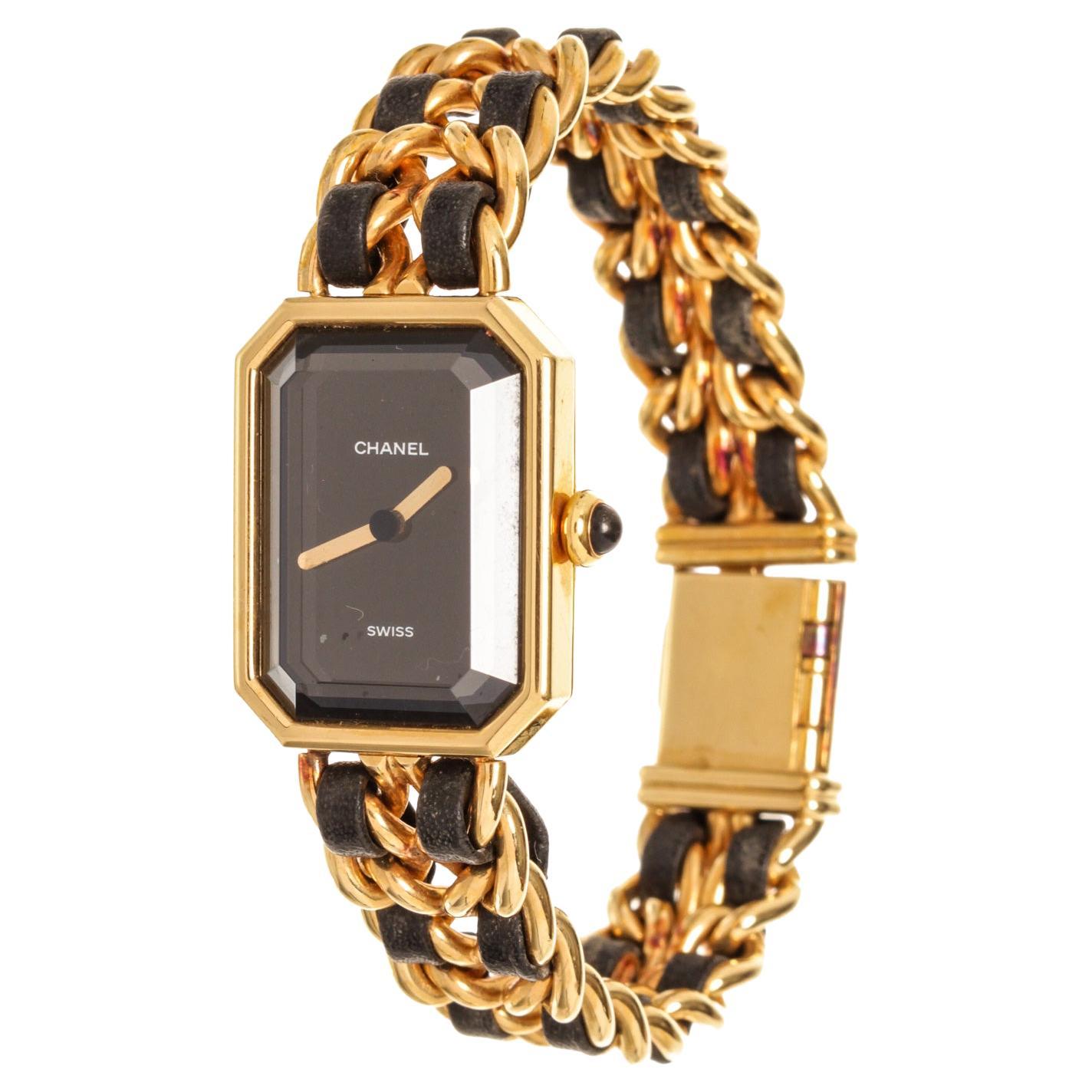 Chanel Gold Premiere L Watch For Sale 