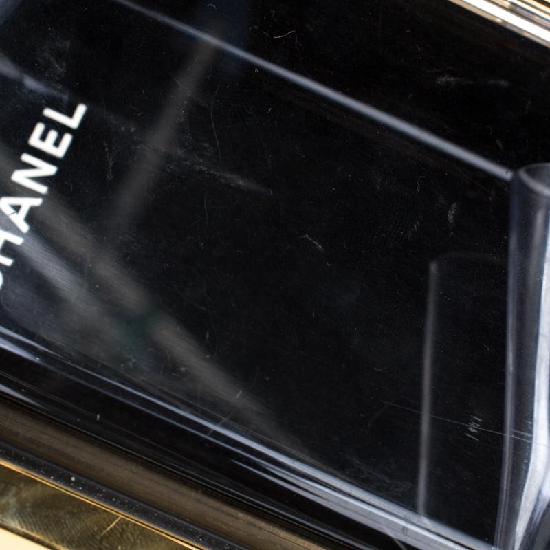 Chanel Gold Premiere Plexiglass Minaudiere Clutch Bag 2