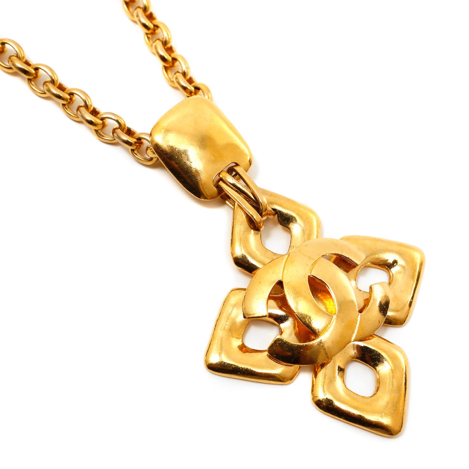 chanel cross necklace