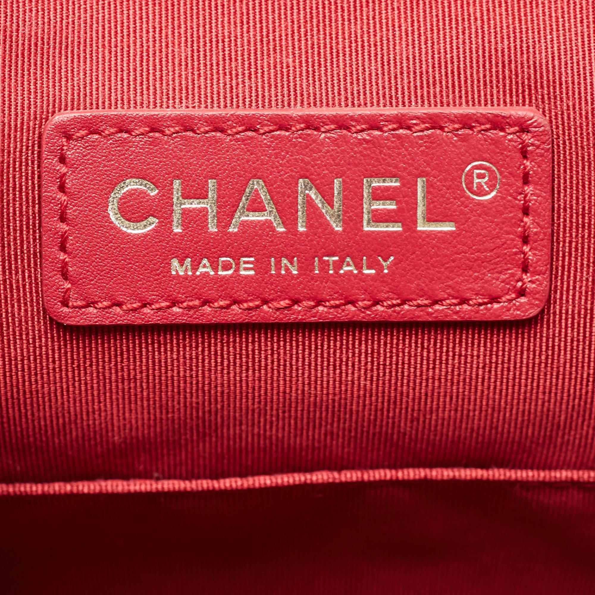 Chanel Gold Quilted Aged Leather Small Gabrielle Backpack 7