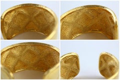 Chanel Gold Quilted Cuff 25cr0618 Bracelet