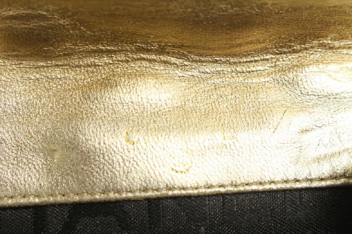 Chanel Gold Quilted Lambskin Charm Compact Wallet 29cas722 8