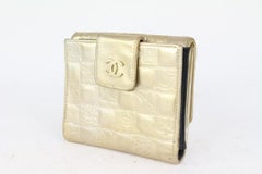 Chanel Gold Quilted Lambskin Charm Compact Wallet 29cas722