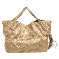 Chanel Gold Quilted Leather Ca D'Oro Tote