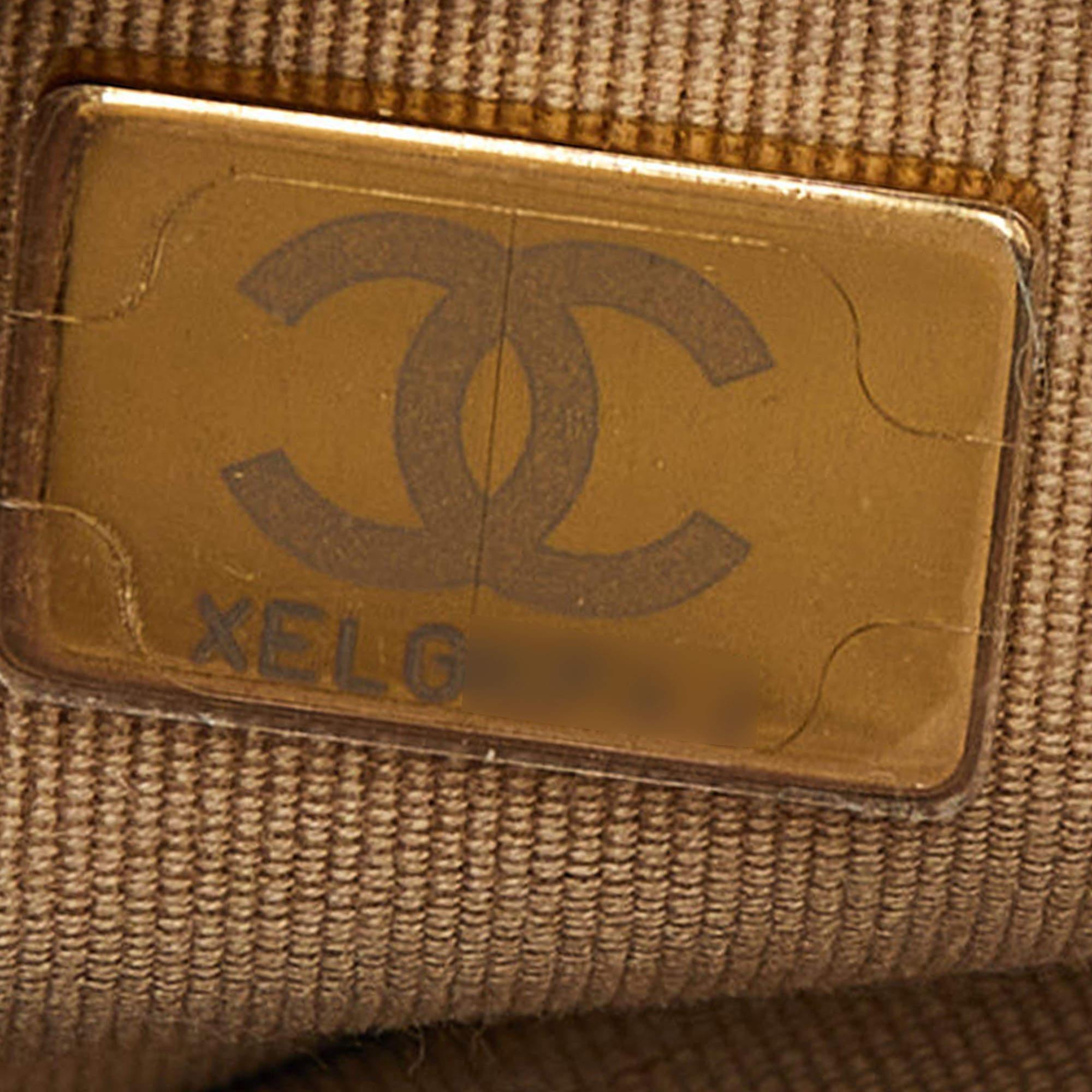 Chanel Gold Quilted Leather CC Wallet on Chain 8