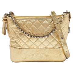 Chanel // Grey Aged Leather Small Gabrielle Bag – VSP Consignment