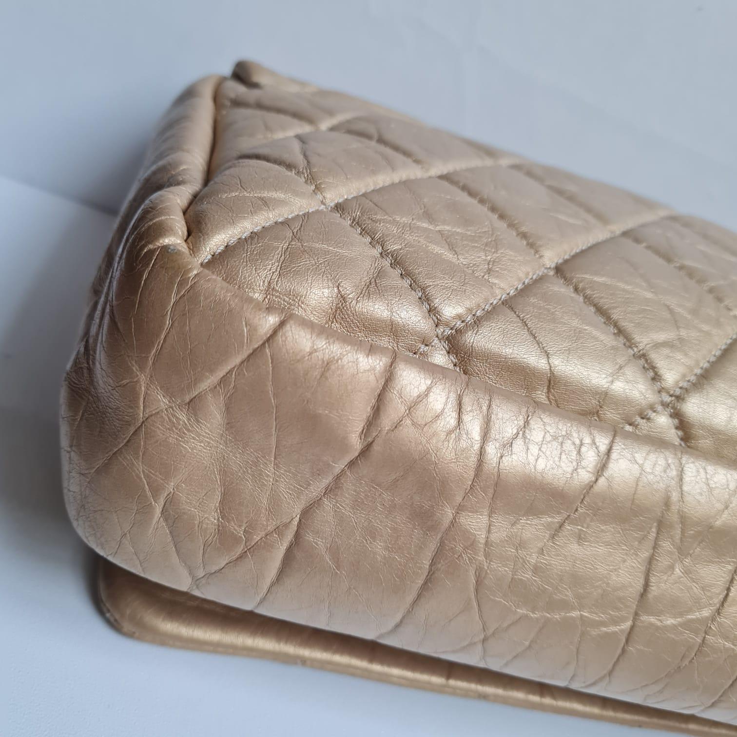 Chanel Gold Quilted Pondicherry Flap Bag For Sale 6