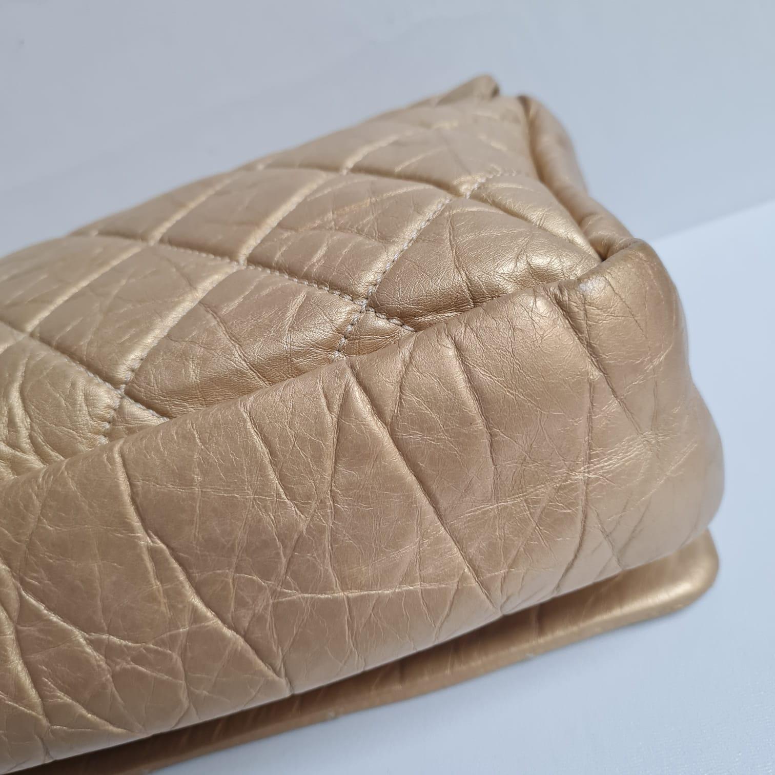 Chanel Gold Quilted Pondicherry Flap Bag For Sale 11