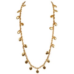 Vintage Chanel Gold Raindrops Necklace