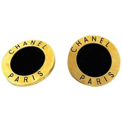 Chanel Gold Rare Vintage Logo 29 232895 Earrings Chanel Gold Rare Vintage Logo 29 232895 Earrings