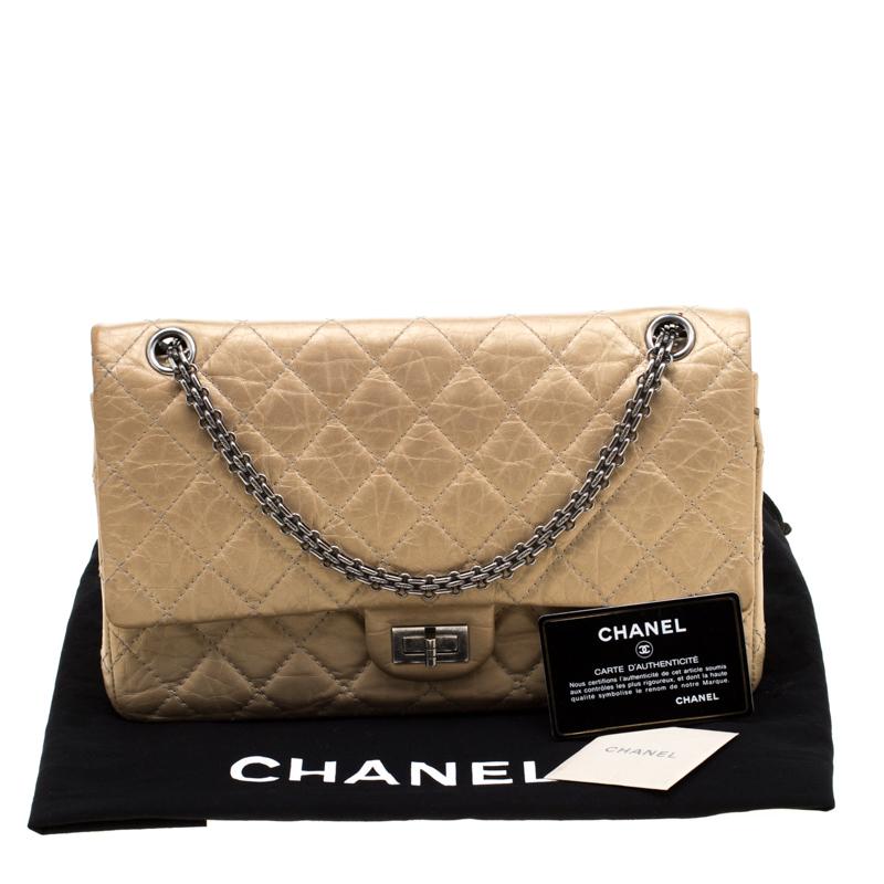 CHANEL Gold Reissue 2.55 Quilted Leather 226 Flap Bag 8