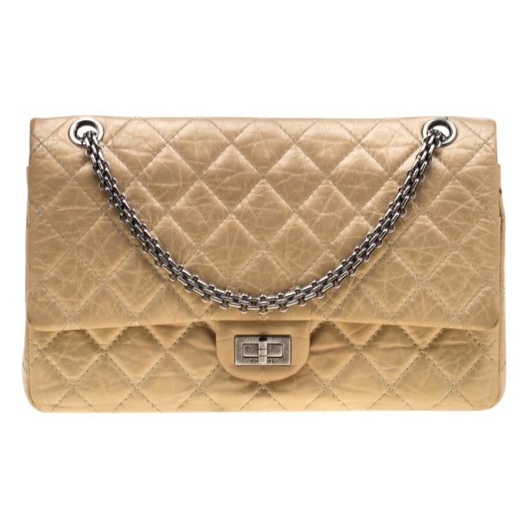 CHANEL Gold Reissue 2.55 Quilted Leather 226 Flap Bag