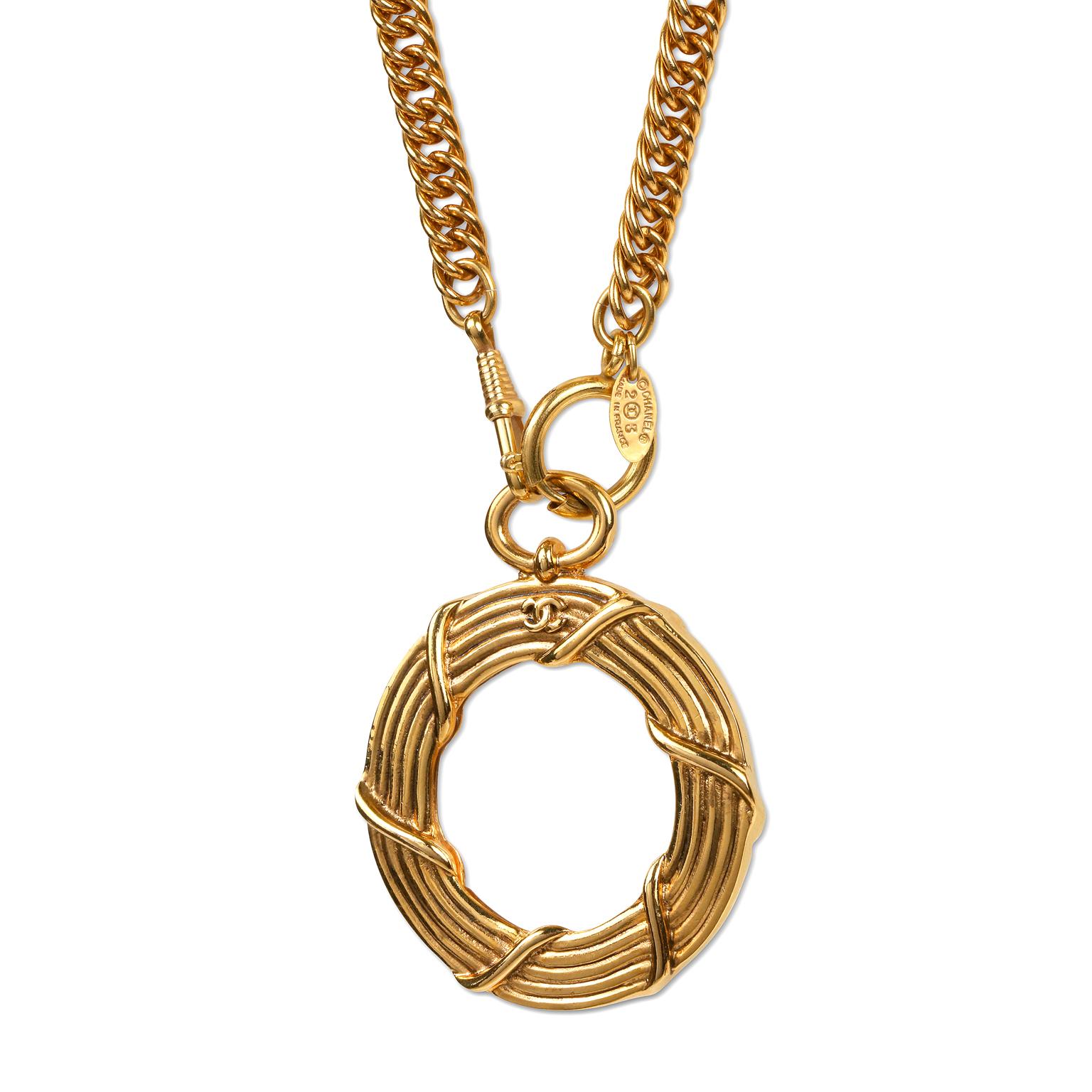 chanel rope necklace