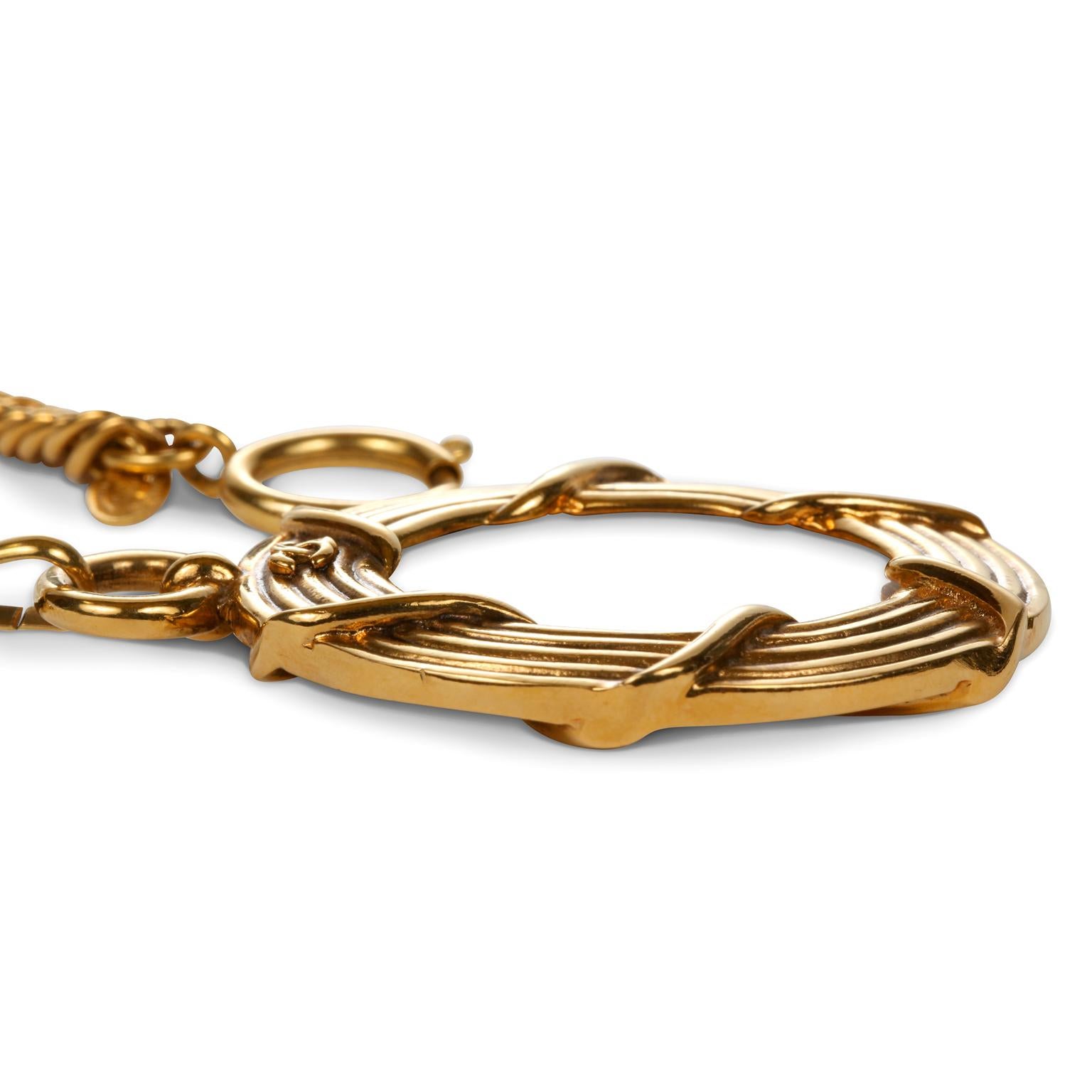 gold rope chain necklace