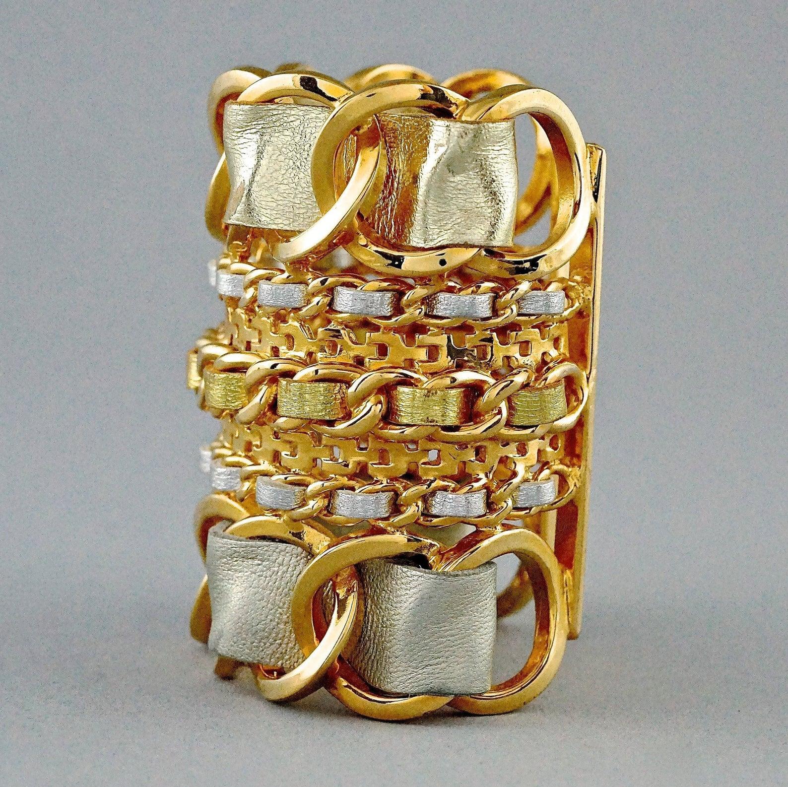 chanel gold cuff