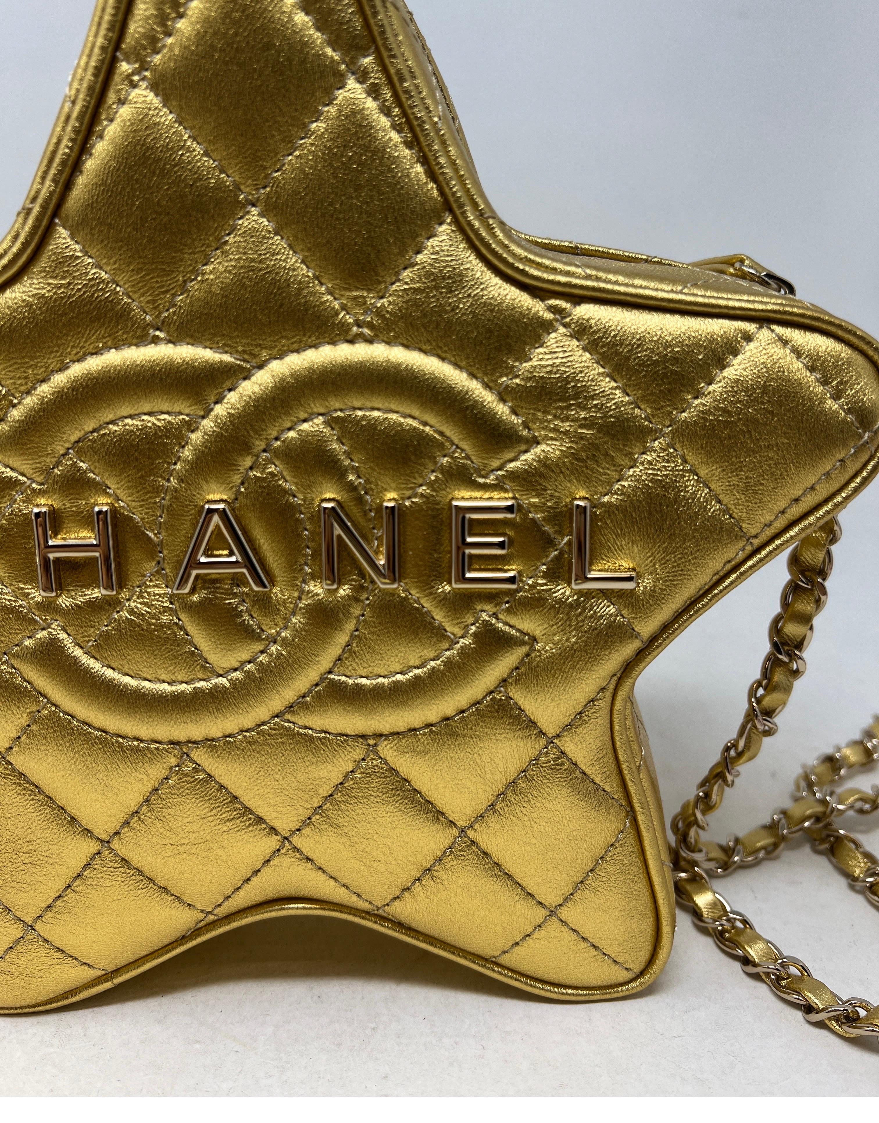 Chanel Gold Star Bag For Sale 11